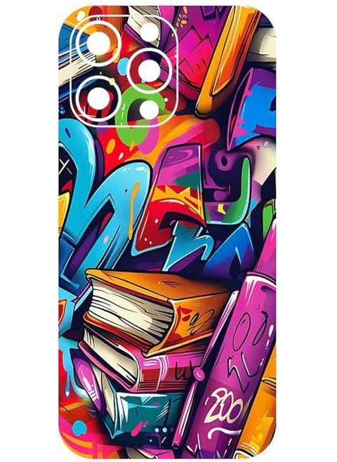 256 Graffiti Mobile Protector Back Skin Wrap Sticker For Iphone 16 Pro Max Not A Case Cover