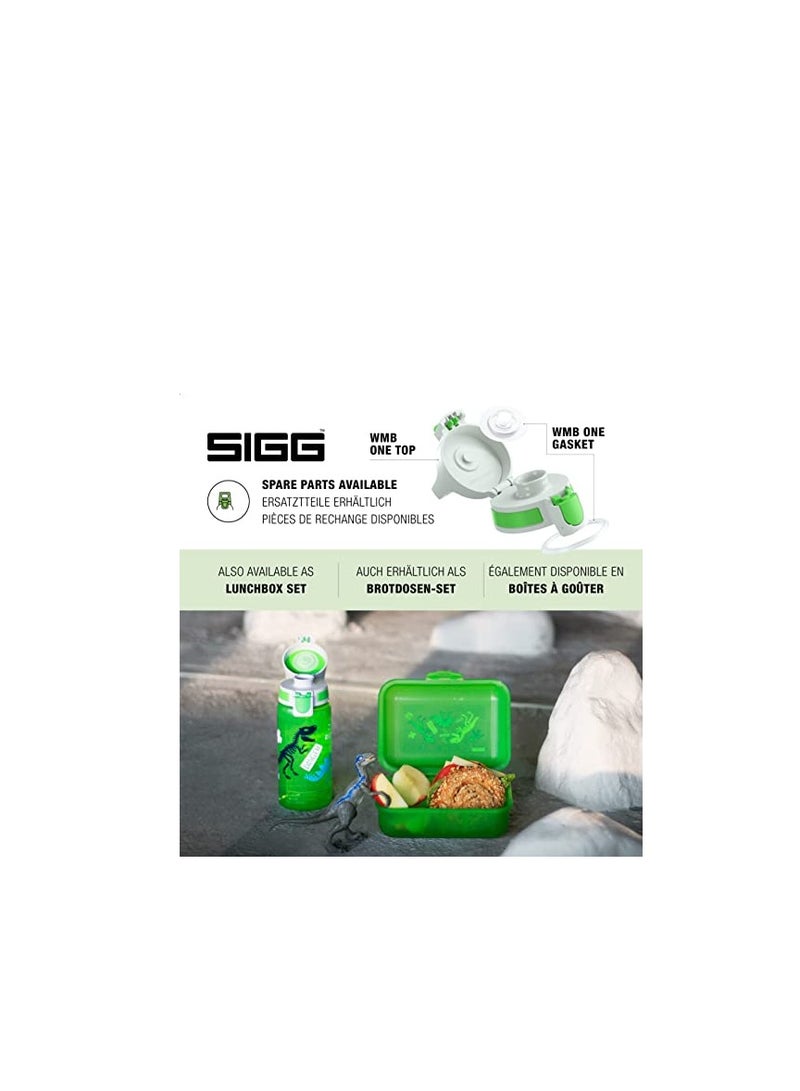 Sigg 9001,30 Viva One Jurassica Kids Water Bottle, Greensigg 9001,30 Viva One Jurassica Kids Water Bottle, Green - Image 3