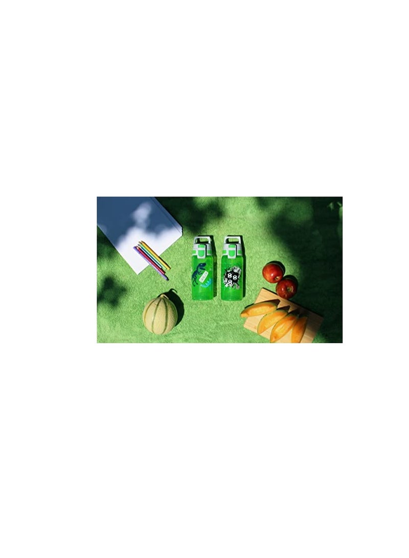 Sigg 9001,30 Viva One Jurassica Kids Water Bottle, Greensigg 9001,30 Viva One Jurassica Kids Water Bottle, Green - Image 2