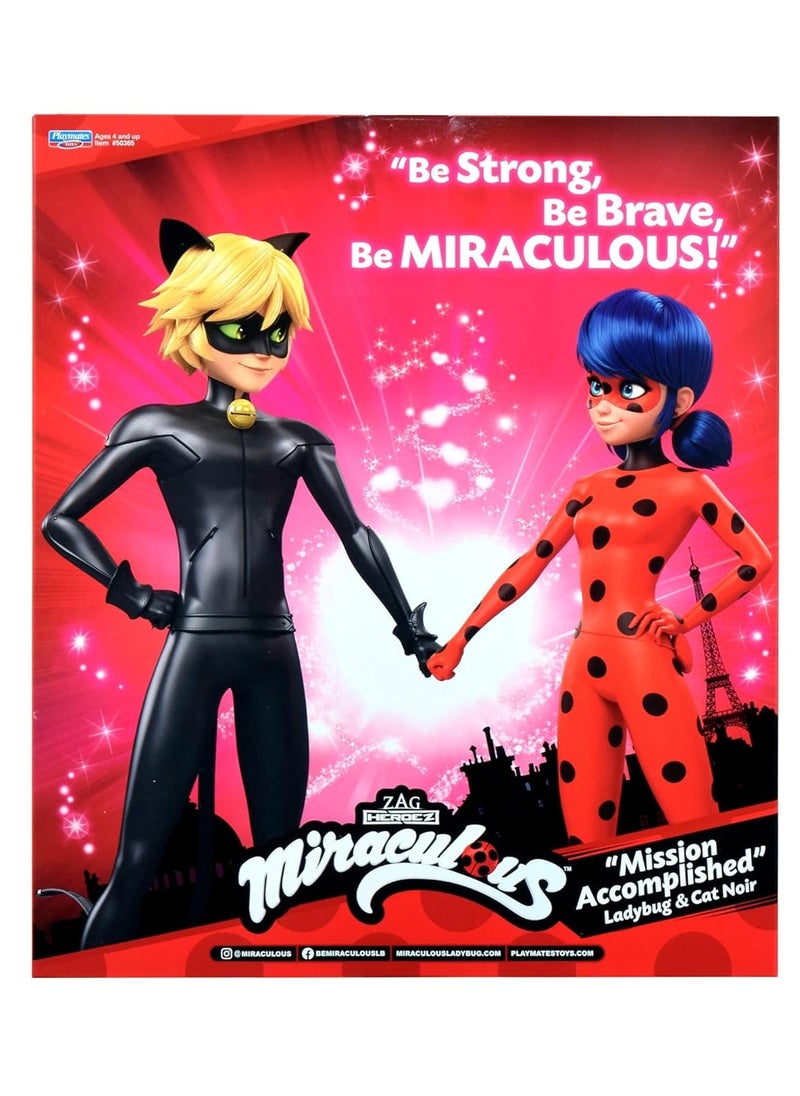 Miraculous Miraculous Tales of Ladybug and Cat Noir - Fashion Doll 2 Pack (60-50365) | Detailed Design | High-Quality | Poseable Figures | Ideal for Fans | Great for Collectors | Perfect Gift  - Image 2