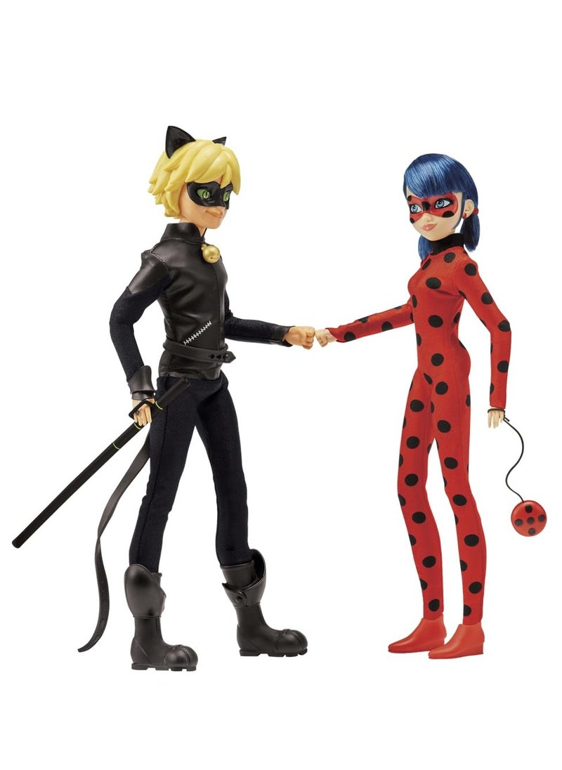 Miraculous Miraculous Tales of Ladybug and Cat Noir - Fashion Doll 2 Pack (60-50365) | Detailed Design | High-Quality | Poseable Figures | Ideal for Fans | Great for Collectors | Perfect Gift  - Image 3