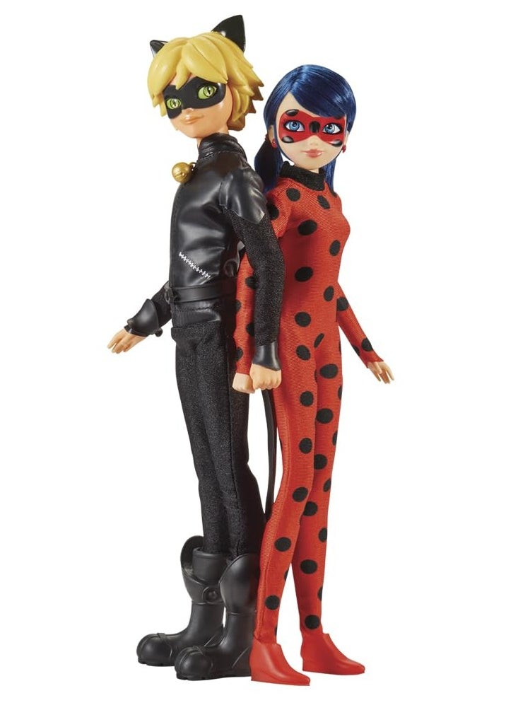 Miraculous Miraculous Tales of Ladybug and Cat Noir - Fashion Doll 2 Pack (60-50365) | Detailed Design | High-Quality | Poseable Figures | Ideal for Fans | Great for Collectors | Perfect Gift  - Image 4