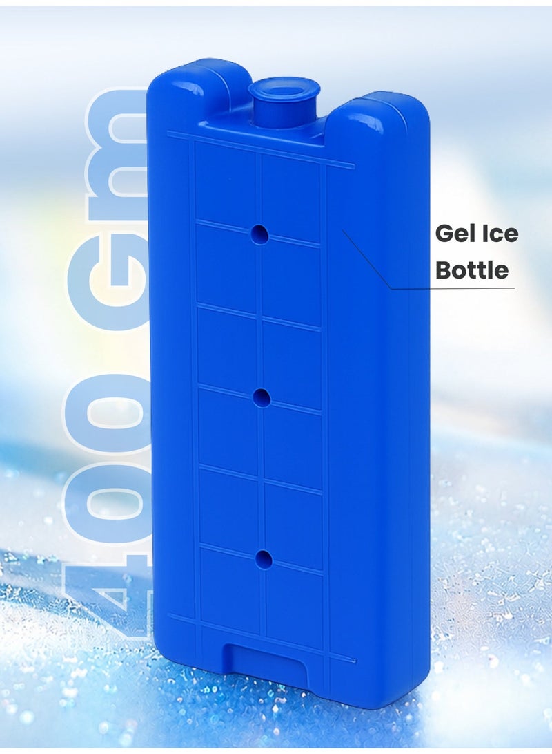 FRIO 400GM Reusable Gel Ice Bottle – Long Lasting Freezer Pack for Lunch Box & Cooler Bags | Leakproof Cooling Bottle for Food, Breastmilk Storage, School, Work, Picnic & Travel - Image 1