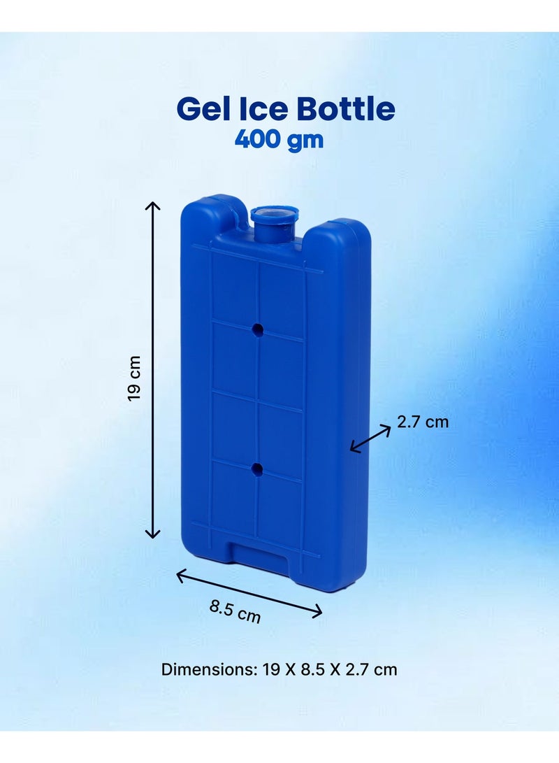 FRIO 400GM Reusable Gel Ice Bottle – Long Lasting Freezer Pack for Lunch Box & Cooler Bags | Leakproof Cooling Bottle for Food, Breastmilk Storage, School, Work, Picnic & Travel - Image 2