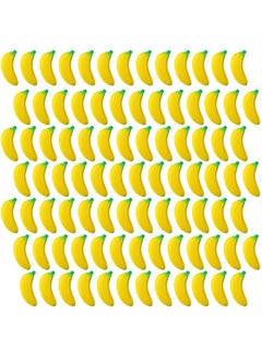 Jerify 100 Pcs Banana Stress Toys Stretchy Banana Fidget Toys Realistic Banana Shaped Stretchy Toys Pu Foam Banana Party Favors For Teens And Adults Stress Relief  - Image 1