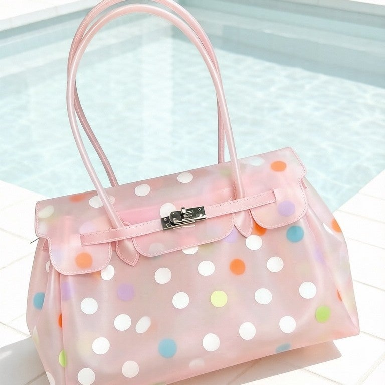 Jelly Tote Bag for Women, Summer Commuter, Large Capacity - Image 5