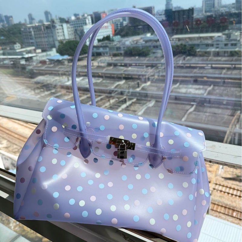 Jelly Tote Bag for Women, Summer Commuter, Large Capacity - Image 4