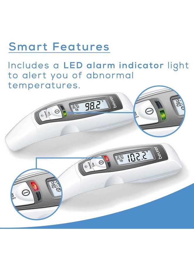 Beurer مقياس حرارة بالأشعة تحت الحمراء Ft65 متعدد الوظائف 3 في 1 مقياس حرارة بالأشعة تحت الحمراء للبالغين والأطفال وضع الجبين للبالغين وضع الجبين للأطفال وضع الأذن ووضع السطح مؤشر تغيير اللون للحمى - Image 5