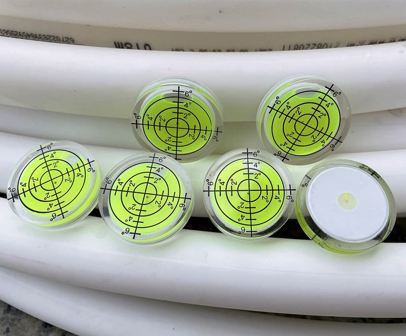 LAIESYA 3Pcs Circular Bubble Level Bullseye Degree Marked Surface Round Spirit Levels Measuring Tool for Leveling Phonograph, Camera, Turntable, Tripod, Telescope (32X7mm) - Image 3