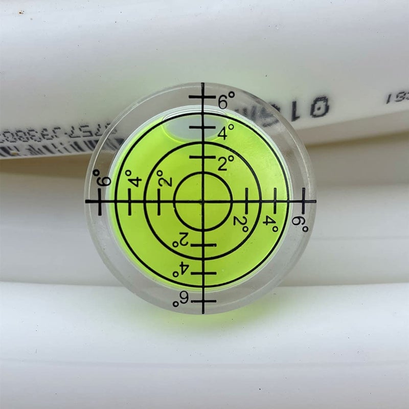 LAIESYA 3Pcs Circular Bubble Level Bullseye Degree Marked Surface Round Spirit Levels Measuring Tool for Leveling Phonograph, Camera, Turntable, Tripod, Telescope (32X7mm) - Image 2