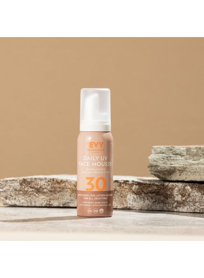 Evy Technology Daily UV Face Mousse SPF30 Longlasting High SPF Protection 75ml - Image 2