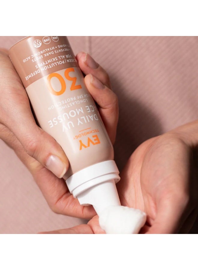 Evy Technology Daily UV Face Mousse SPF30 Longlasting High SPF Protection 75ml - Image 4
