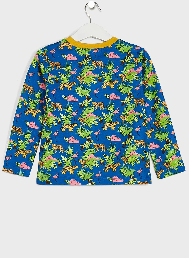 Pinata Boys All Over Printed T-Shirts And Pyjama Sets