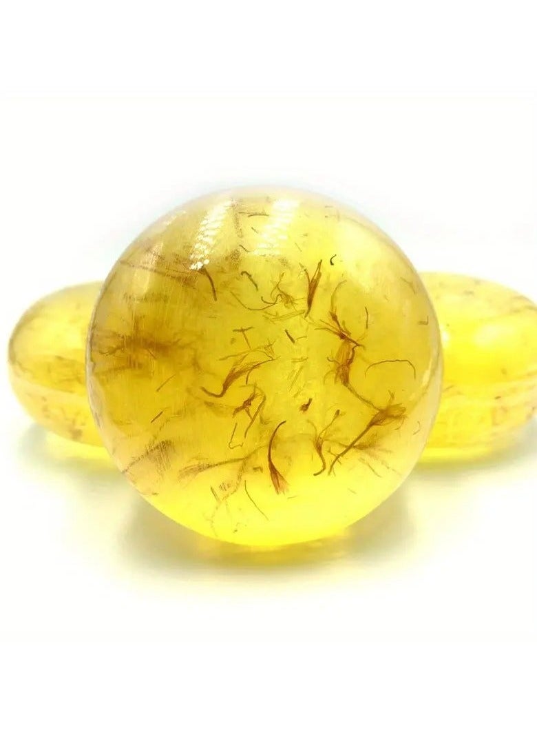 Ucanbe Luxurious Saffron Handmade Soap - Deep Cleansing, Moisturizing, and Nourishing Body and Face Soap for Soft, Radiant Skin - Gentle Oil Removal, Suitable for All Skin Types  - Image 2