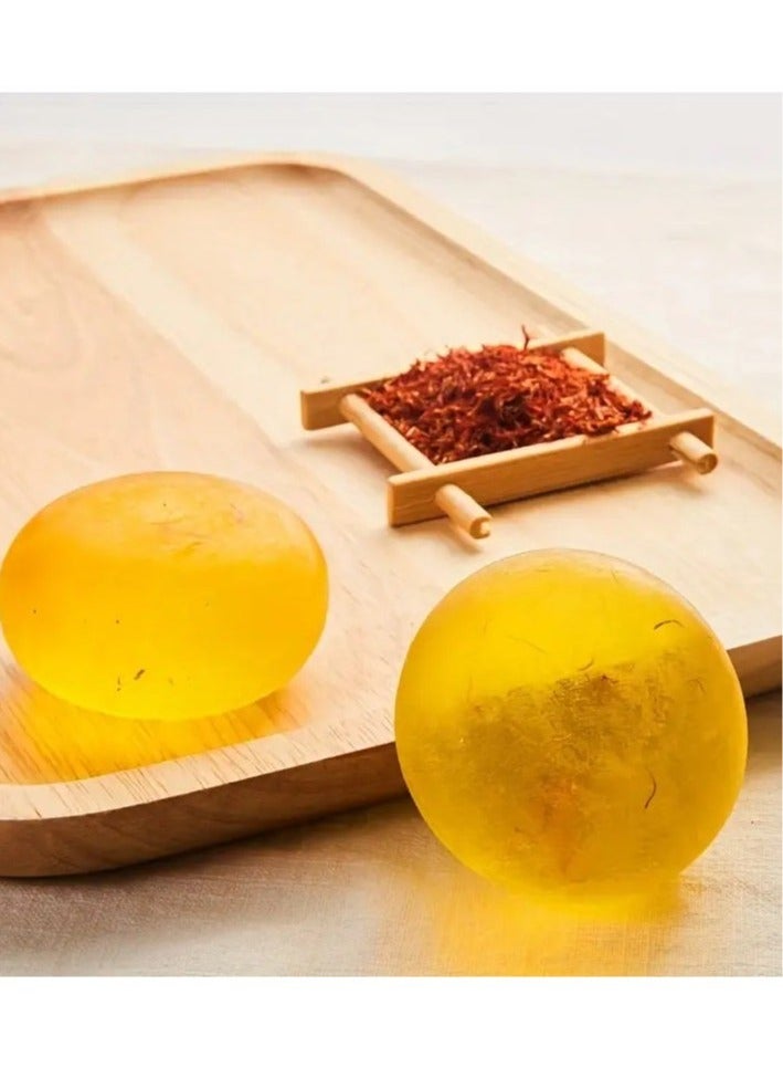Ucanbe Luxurious Saffron Handmade Soap - Deep Cleansing, Moisturizing, and Nourishing Body and Face Soap for Soft, Radiant Skin - Gentle Oil Removal, Suitable for All Skin Types  - Image 3