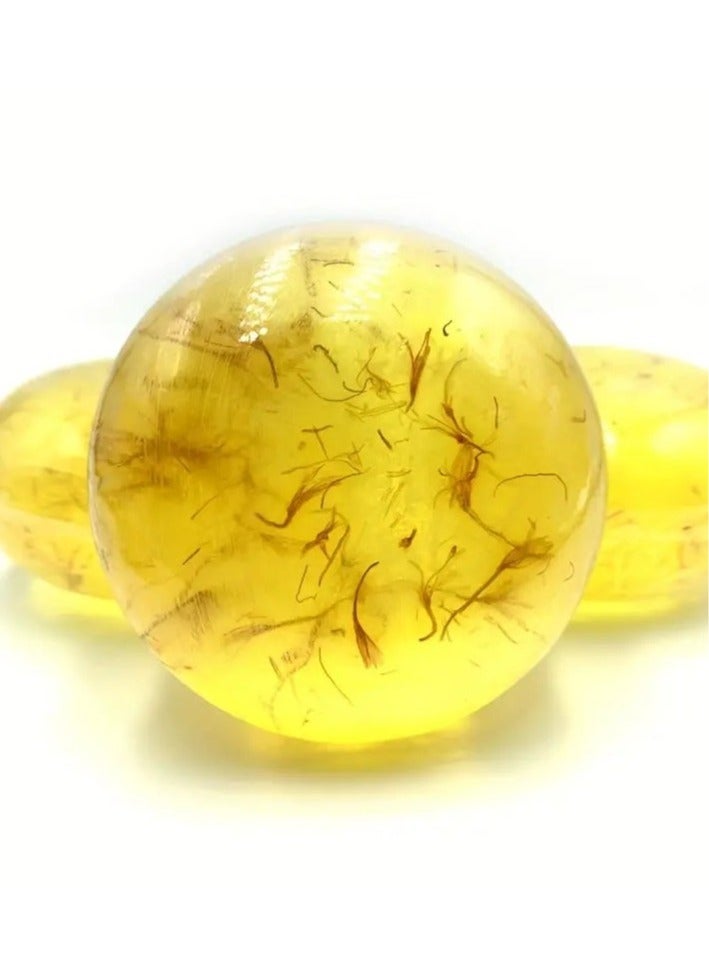 Ucanbe Luxurious Saffron Handmade Soap - Deep Cleansing, Moisturizing, and Nourishing Body and Face Soap for Soft, Radiant Skin - Gentle Oil Removal, Suitable for All Skin Types  - Image 5