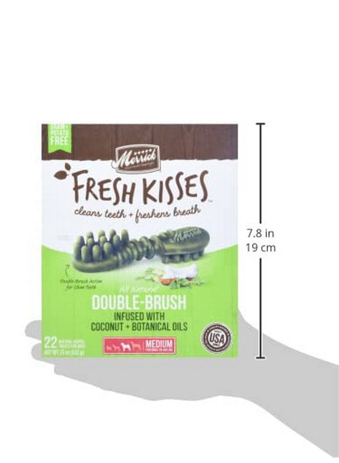 Merrick Fresh Kisses Natural Dental Chews Infused With Coconut And Botanical Oils For Medium Dogs 25-50 Lbs - 22 ct. Box - Image 3