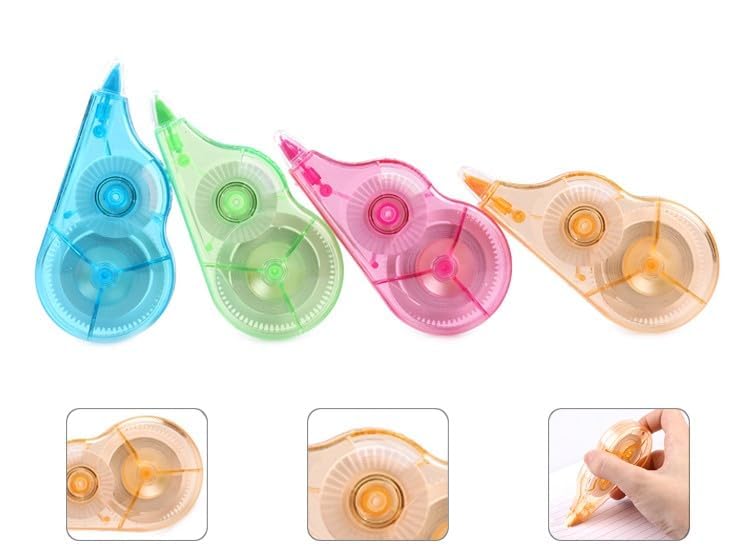 black sparrow black sparrow Multipurpose 3m White Strip Error, Mistake Clear Correction Tape with Front Cap for Office, School, Project, Assignment (Pack of 1)  - Image 5