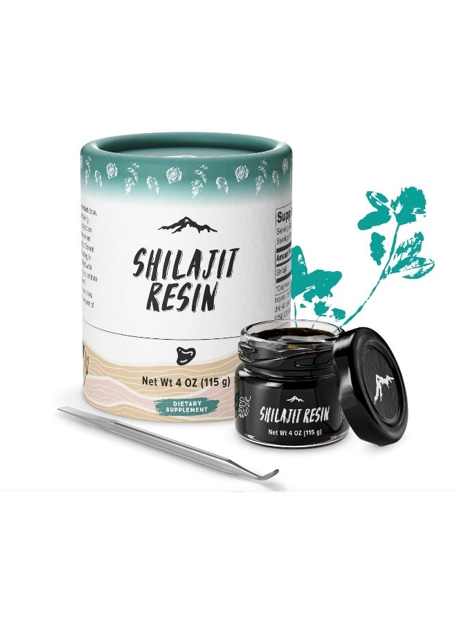 Pure Himalayan Shilajit Pure Shilajit Resin With Spoon, 115Gm / 4Oz (750 Servings), Premium Plant-Derived Minerals & Fulvic Acid - Image 4