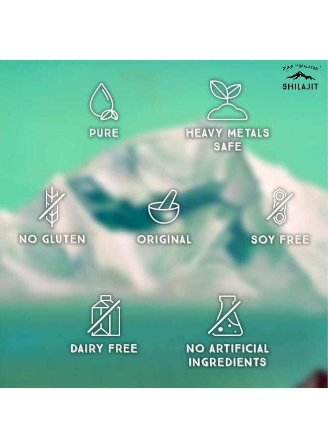 Pure Himalayan Shilajit Pure Shilajit Resin With Spoon, 115Gm / 4Oz (750 Servings), Premium Plant-Derived Minerals & Fulvic Acid - Image 2