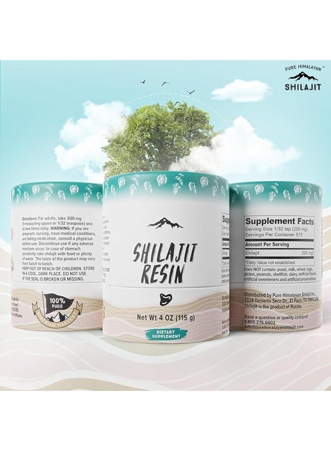 Pure Himalayan Shilajit Pure Shilajit Resin With Spoon, 115Gm / 4Oz (750 Servings), Premium Plant-Derived Minerals & Fulvic Acid - Image 3