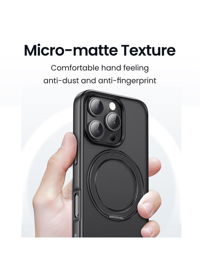 Usams Case For iPhone 16 Pro Max GZ Series Rotating Bracket MagSafe Phone Case - Image 2