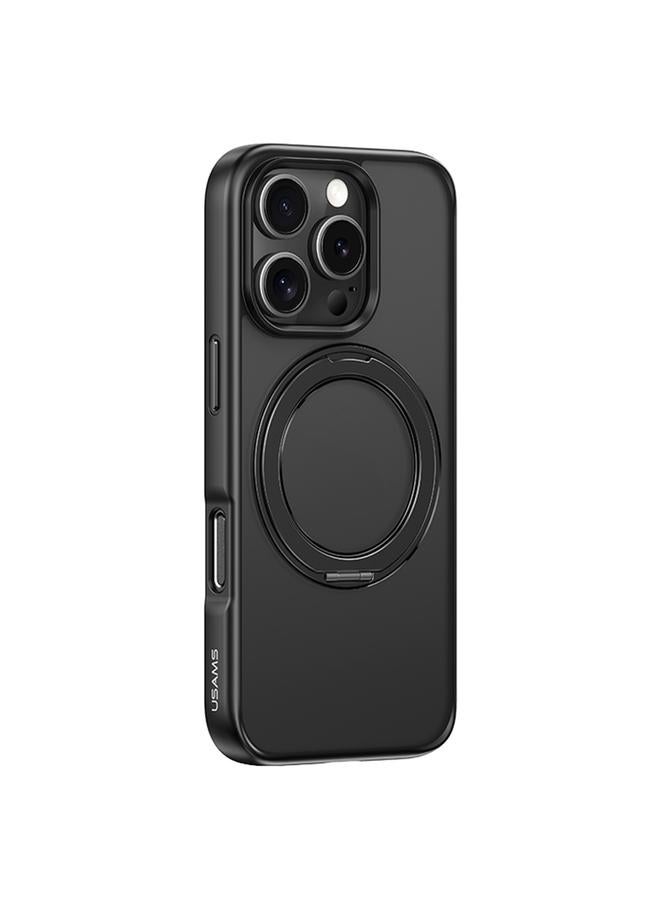 Usams Case For iPhone 16 Pro Max GZ Series Rotating Bracket MagSafe Phone Case - Image 1