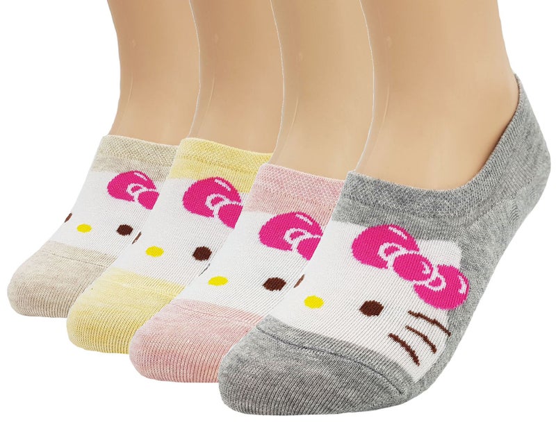 JJMax Women's Hello Kitty Cute Cotton Blend Ankle Socks Set… - Image 1