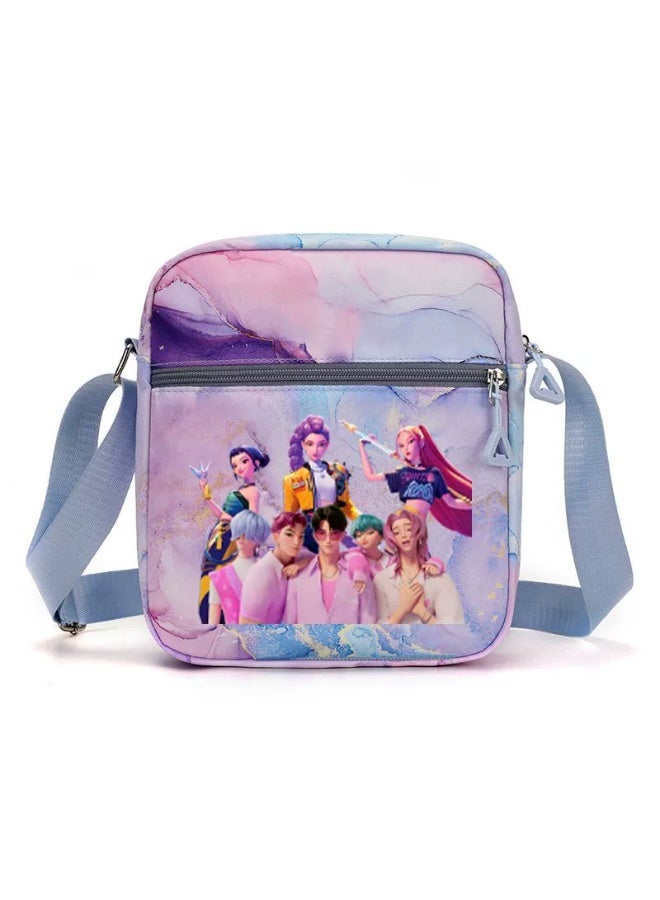 general K-pop Demon Girl Group Print Shoulder Bag for Women Crossbody Bag Schoolbag for Students Campus Bag