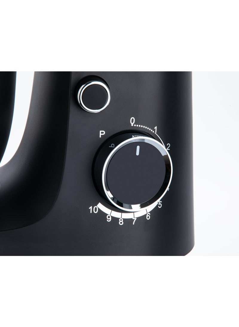 DOTS - Electric Mixer, DOTS 800W, 5 liter stainless steel bowl, 10 speed settings, elegant design for versatile baking, mixing and kneading, perfect for baking - FMS109P52 - Black - Image 1