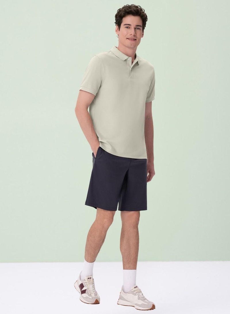 GIORDANO Men's Liquid Touch Fine Interlock Shorts - Image 2