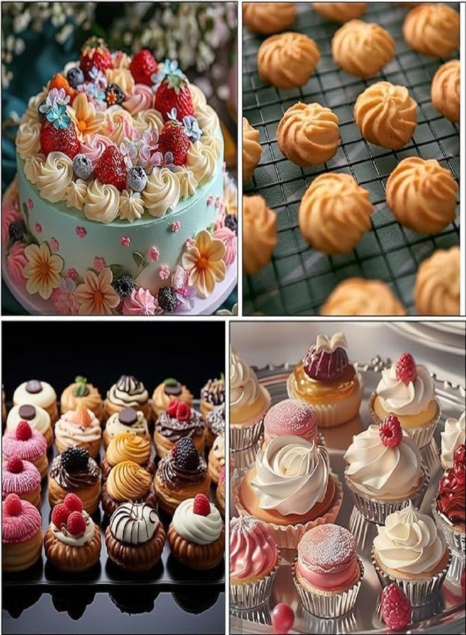 Sigaram Stainless Steel Cake Nozzle Set for Cake Decoration, Cupcakes & Cookies for Home & Bakery K5087 - Image 3