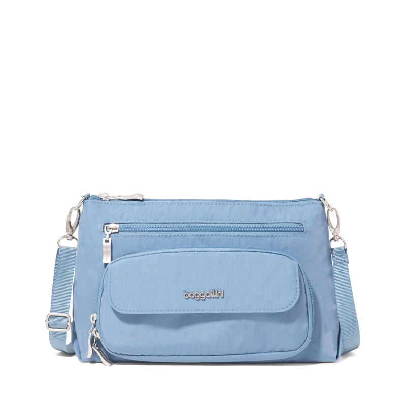 Baggallini Original Everyday 11x 7.5 Crossbody Bags for Women RFID Protected Lightweight Nylon Zippered Travel Purse - Image 1