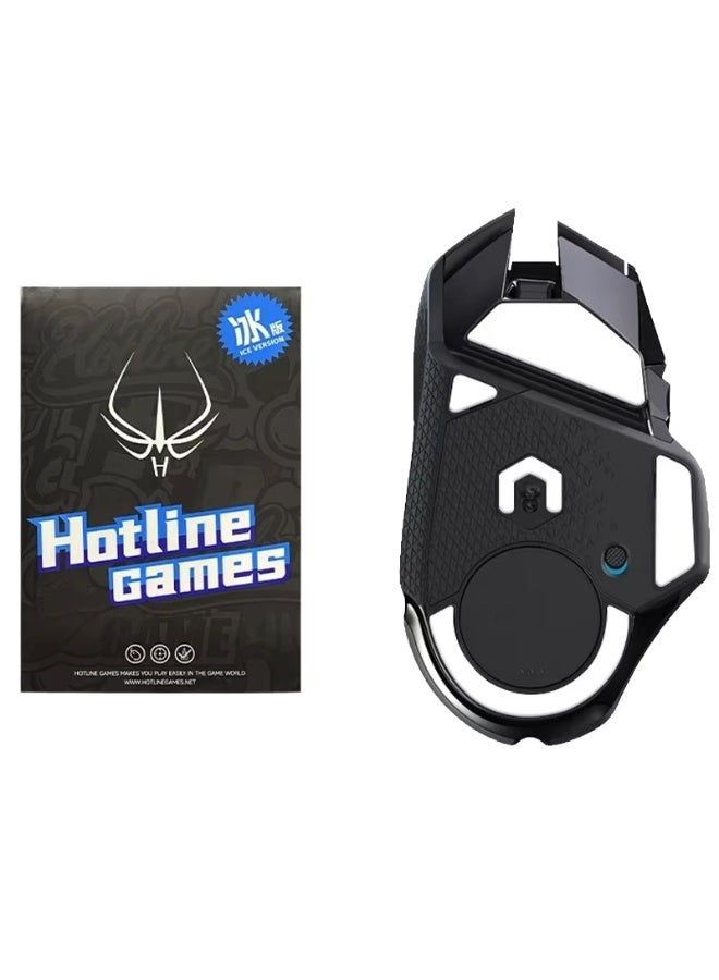 HOTLINE GAMES ICE Mouse Skates for Logitech G502 & G502 HERO – 100% PTFE Replacement Mouse Feet with Rounded Edges for Smooth & Precise Glide (White) - Image 1