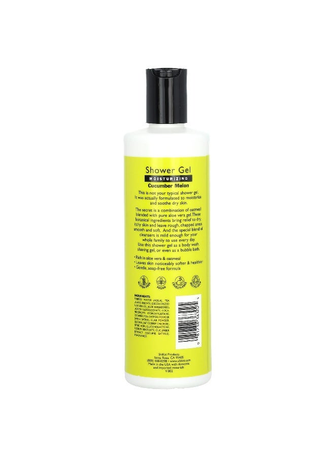 Shikai, Moisturizing Shower Gel, Cucumber Melon, 12 fl oz (355 ml) - Image 2