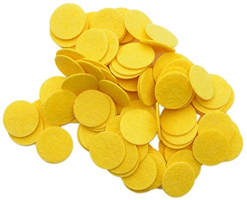 Playfully Ever After 1 Inch Yellow 100pc Stiff Felt Circles - Image 5