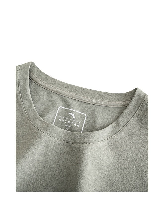 ANTA Fast-Dry Performance Cotton Tee/Liren™ T-Shirt/Fast-Dry Performance · Soft Cotton Feel · Flexible Comfort - Image 5