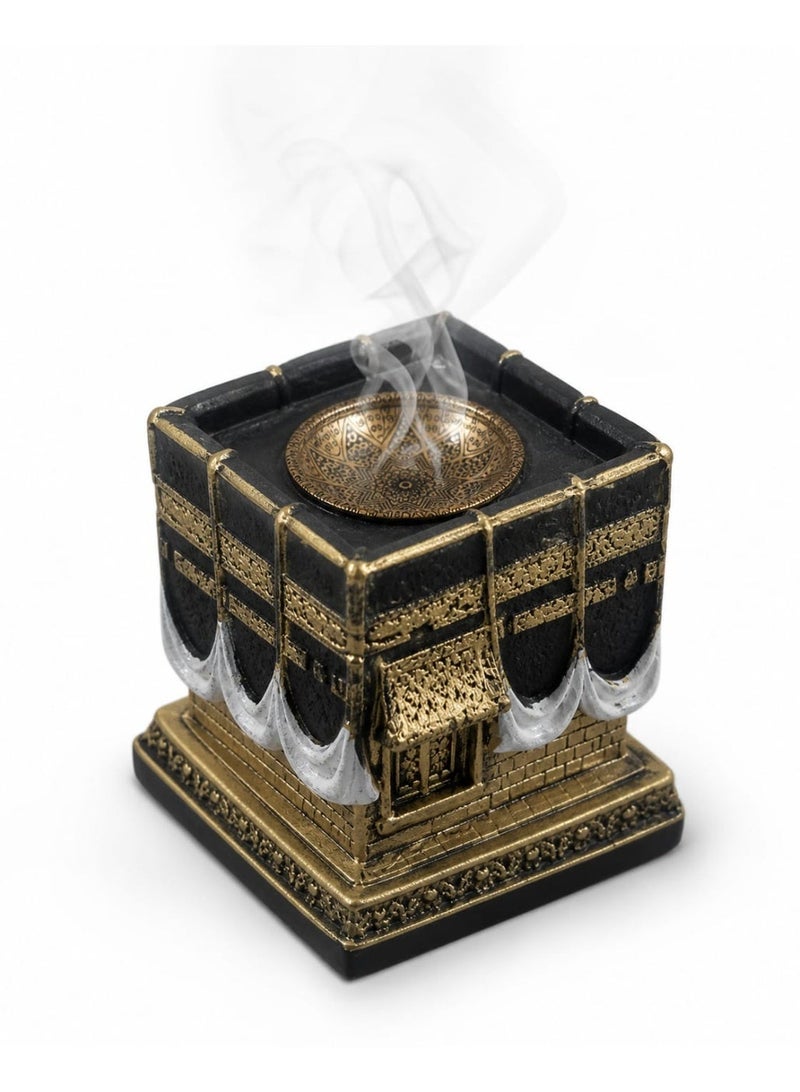 ba9ma Luxury Kaaba-Inspired Incense Burner – Elegant Islamic Home Decor in Black & Gold – Perfect for Aromatherapy & Gifts - Image 3
