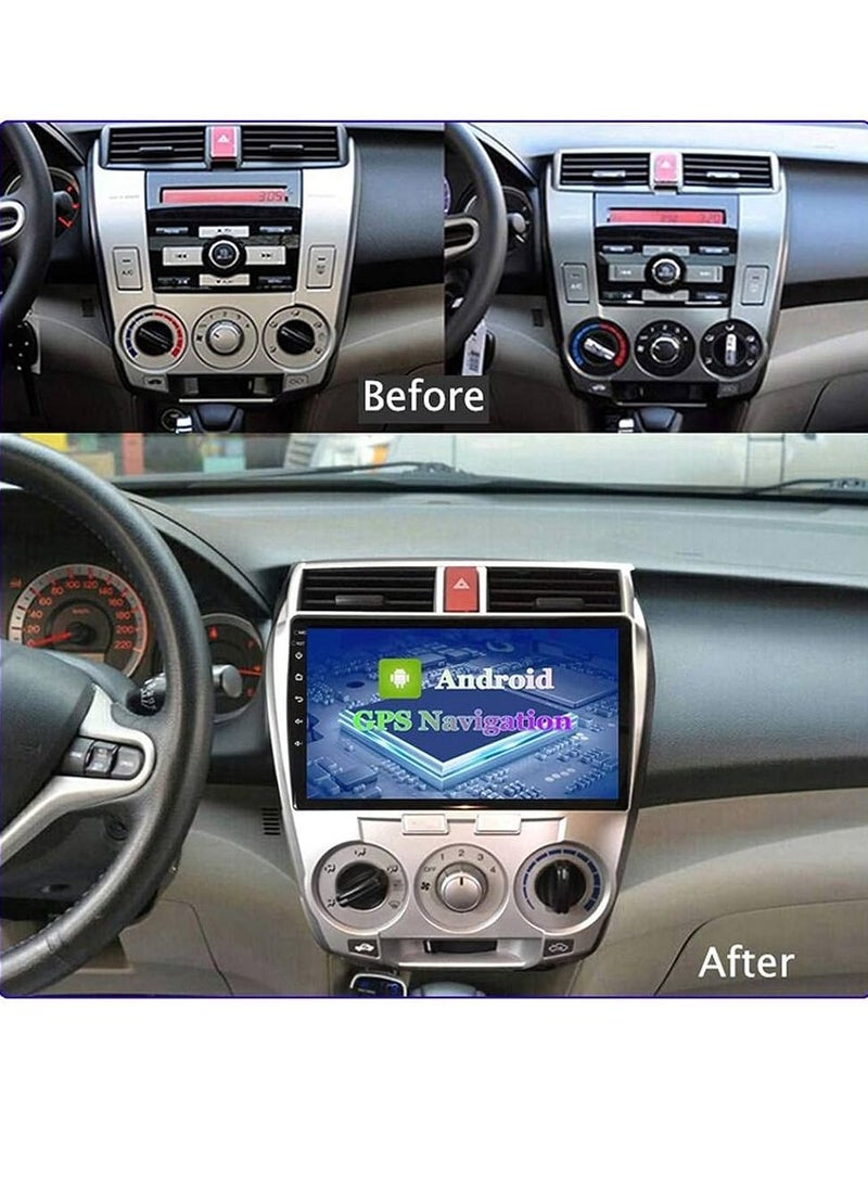 Pdroid Android Screen for Honda City 2008-2014 Octa Core 2GB Ram 32 GB Rom Support Apple Car Play - Android Auto Wireless 