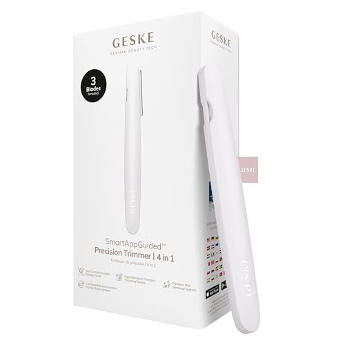 GESKE Precision Trimmer 4 in 1 Painless Hygienic Hair Remover Precise Hair Trimmer Tool Face Body Men Women Grooming Device Hypoallergenic Easytoexchange Blades All Skin Types - Image 1