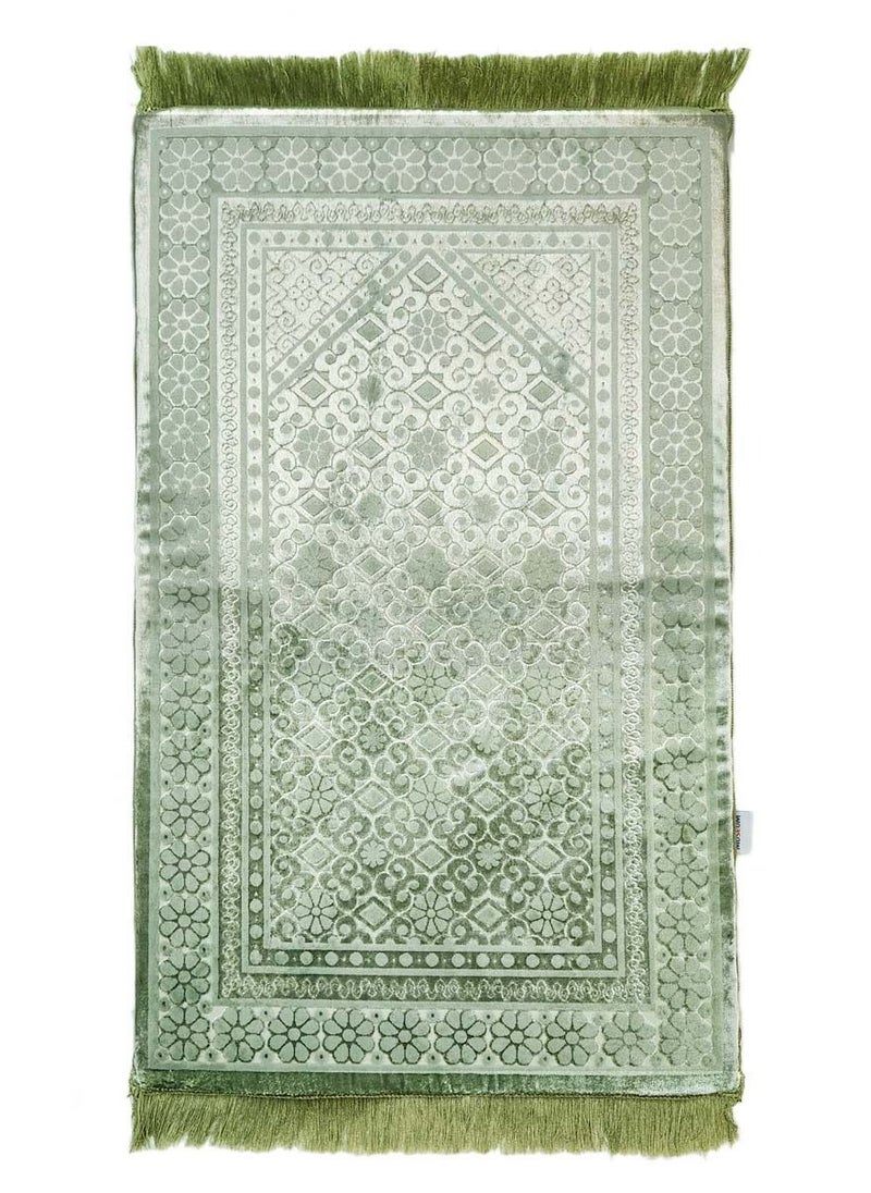 Museum Museum Memory Foam Prayer Mat Dana. Velvet Comfortable Prayer Rug. Elegant Essential Design Sajadah with Foam.  - Image 1