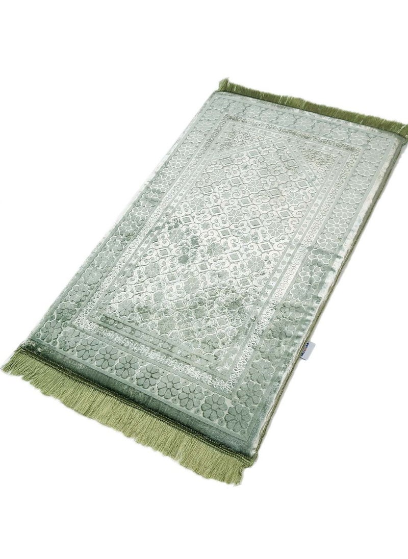 Museum Museum Memory Foam Prayer Mat Dana. Velvet Comfortable Prayer Rug. Elegant Essential Design Sajadah with Foam.  - Image 3