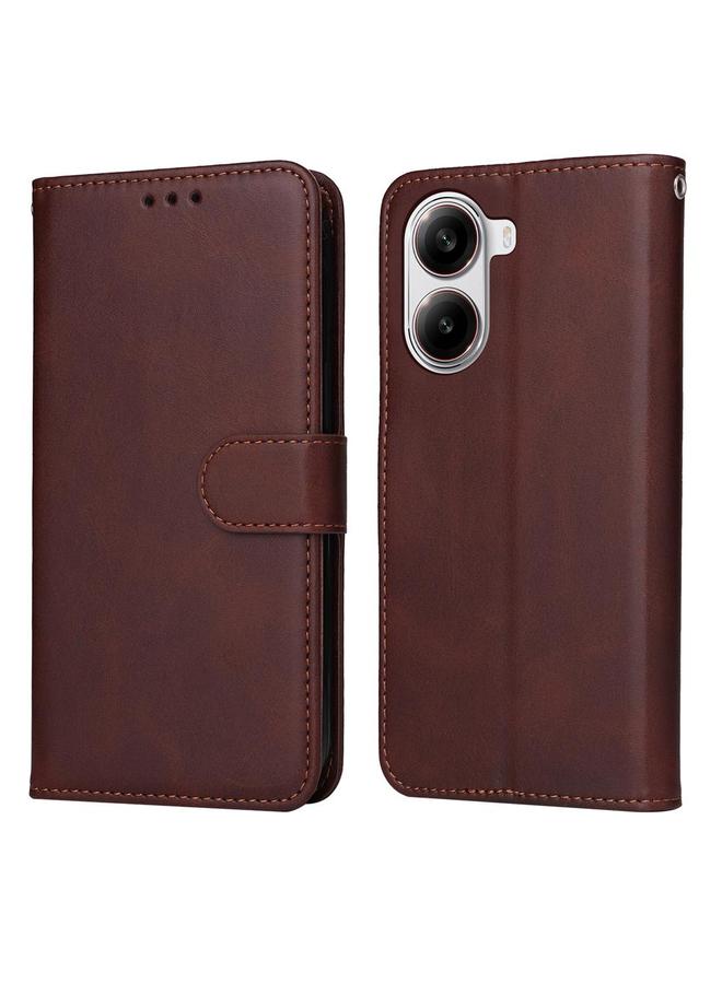 S-TOP Case For Redmi Turbo 4 / Xiaomi Poco X7 Pro Classic Calf Texture Flip Leather Phone Case - Image 1