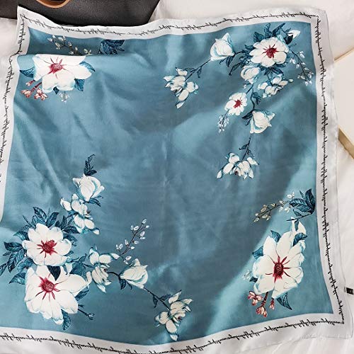 FONYVE Silk Feeling Scarf Medium Square Satin Head Wrap for Women 27.5 inches - Image 2