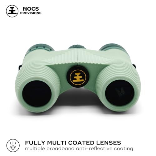 Nocs Provisions Standard Issue 8x25 Waterproof Binoculars, 8X Magnification, Bak4 Prism, Wide View Multi-Coated Lenses for Bird Watching, Hiking & Backpacking - Glacial Blue - Image 2
