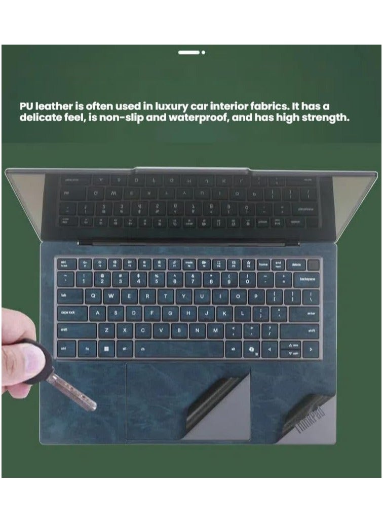 general Laptop Sticker Sleeve Compatible 15.3-inch Lenovo ThinkPad X9 15 Aura Edition 2025, Scratch Resistant Stickers 3-Sided Leather Laptop Film - Image 2