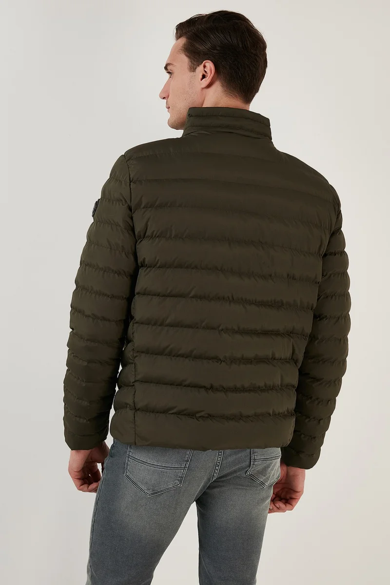 Buratti Stand Collar Zippered Pocket Slim Fit Puffer Coat Men's Coat 649002