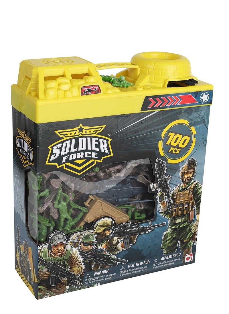 Soldier Force - Soldier Force Bucket Playset 100Pcs - Image 1