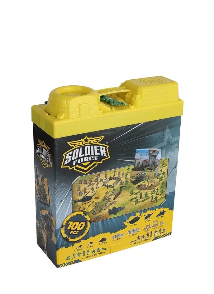 Soldier Force - Soldier Force Bucket Playset 100Pcs - Image 1