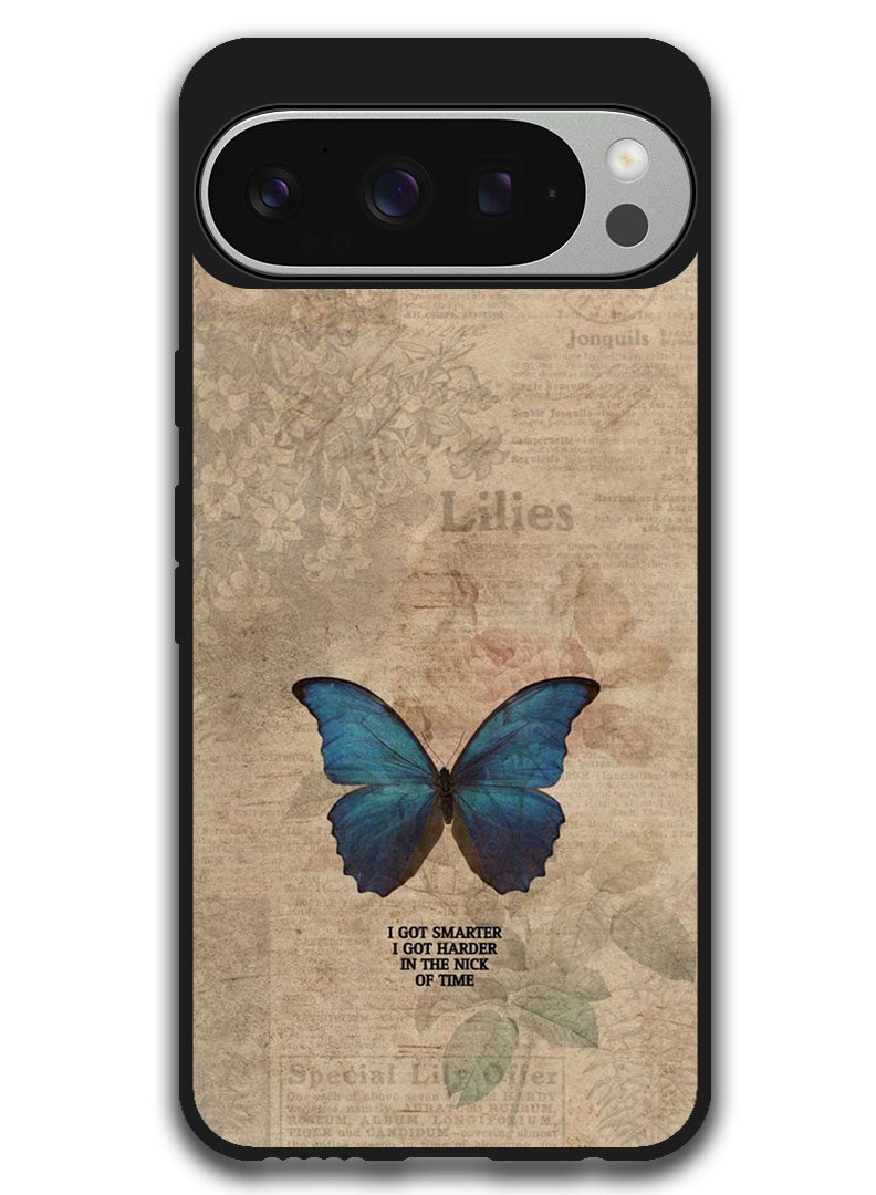 Theodor Protective Case Anti Scratch Shock Proof Bumper Cover For Google Pixel 9 Pro Butterfly - Image 1